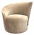 Caracole Modern Taupe Velvet Whorl Laf Swivel Chair For Sale