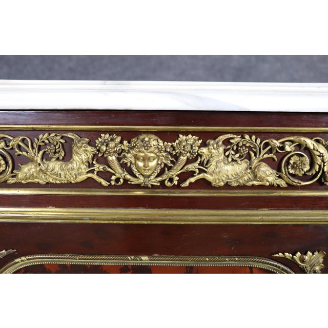 Late 19th Century Rare Signed Millet Vernis Martin Paint Decorated French Louis XVI Corner Cabinet For Sale - Image 4 of 12
