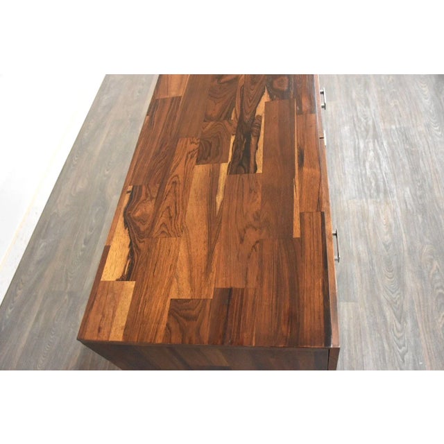 1960s 1960s Rosewood and Chrome Brutalist Dresser For Sale - Image 5 of 10