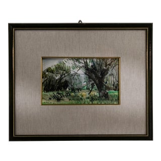Mid 20th Century France Brown Wood Drawing For Sale