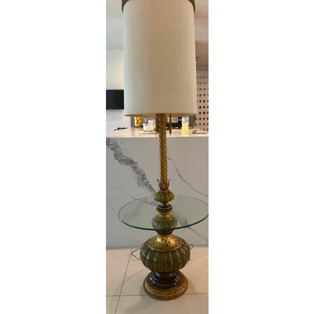Vintage Stiffel very heavy, floor lamp with original drum shade included. This floor is not only functional but also...