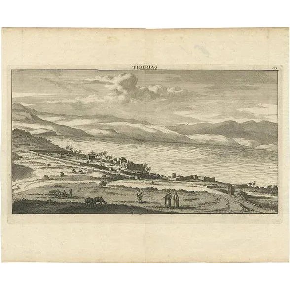 Early 18th Century C. Le Brun, Tiberias, 1700, Paper For Sale - Image 5 of 5