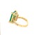 Green Natural Emerald Diamond Ring 14k Gold 4.37 TCW GIA Certified For Sale - Image 8 of 15