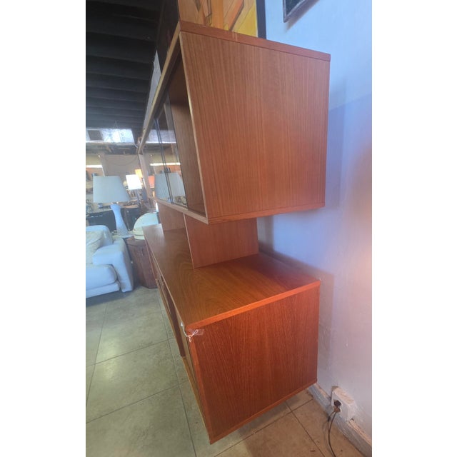 Lovig Design MidCentury Modern Teak 2 Piece Credenza W/Hitch by Lovig Design For Sale - Image 4 of 10