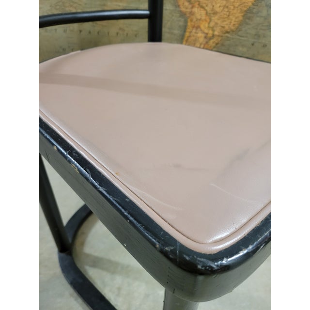 Black Vintage Secessionist "Fledermaus" Chair by Joseph Hoffman for Thonet For Sale - Image 8 of 12