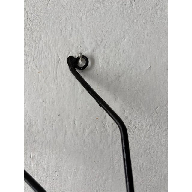 Midcentury Italian Brutalist Spider Detailed Rare Green Glass Body Sconce For Sale - Image 10 of 11