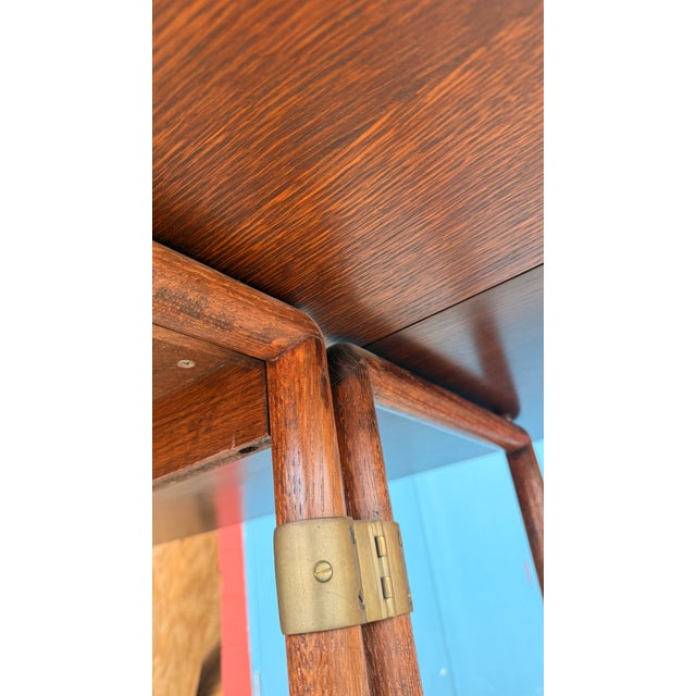 Vintage McGuire San Francisco Convertible Bamboo & Rosewood Dining Console Table For Sale - Image 16 of 17