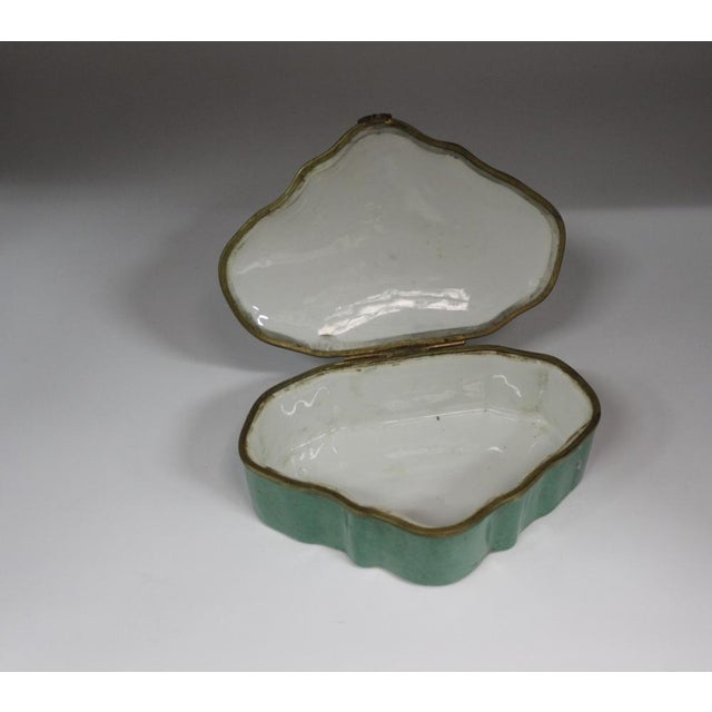 Porcelain Box with Flower Decoration, 1940s For Sale - Image 10 of 13