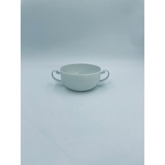 Asymmetria White Porcelain Bouillon Bowl from Rosenthal, 1965 For Sale - Image 9 of 9