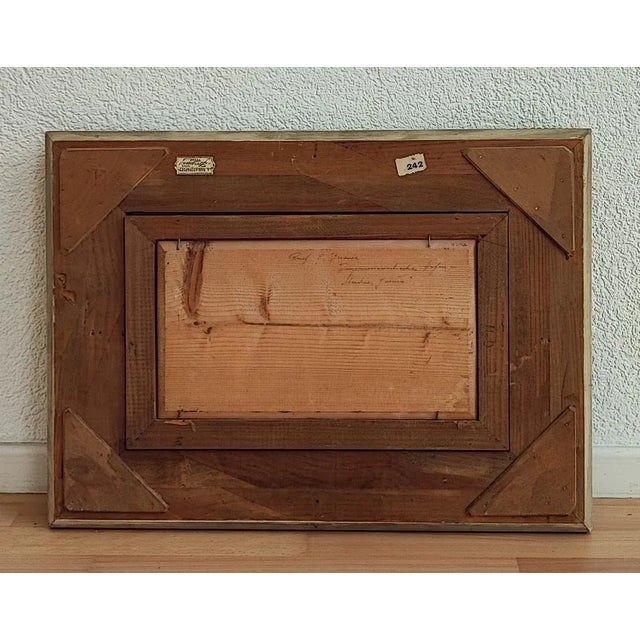 Ezelino Briante, Boats in the Port of Genoa, 1960s, Oil on Wood, Framed For Sale - Image 10 of 12