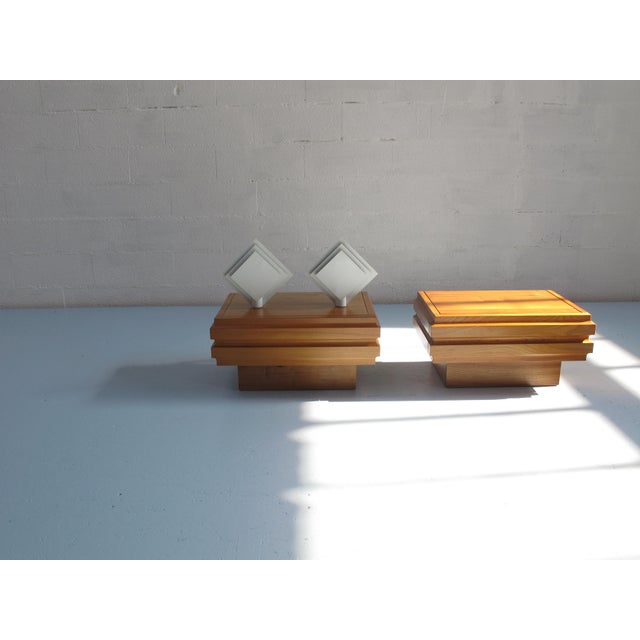 Bedside Lamps in Lacquered Sheet Metal by Lumiance, Holland, 1980s, Set of 2 For Sale - Image 9 of 12