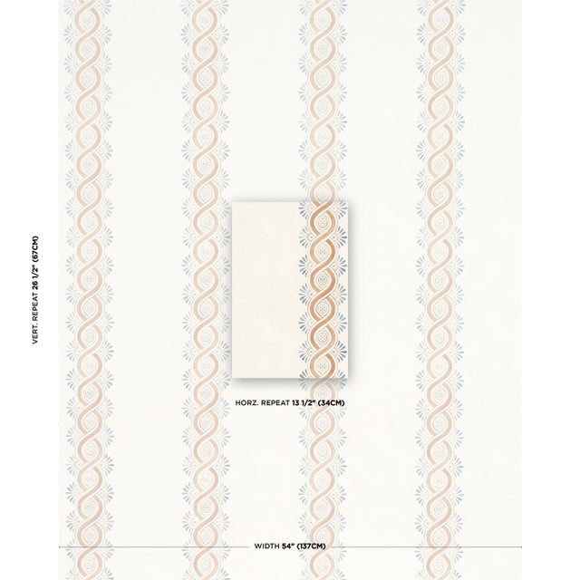 This unique ogee stripe was inspired by ancient frescoes discovered in a French villa. Printed on a mottled ground,...