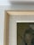 Wood Vintage Oil and Acrylic Abstract Painting on Beveled Linen Mat and Maple Frame For Sale - Image 7 of 10