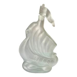 Vintage Larsen “Invincible” Viking Ship Glass Cognac Liquor Bottle