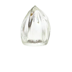 Juicer with Beige Base, Moire Collection, Handblown Glass by Atelier George