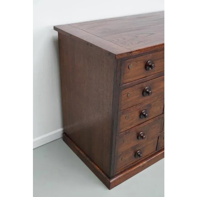 Large Antique Hardwood Apothecary Cabinet, 1900 For Sale - Image 15 of 18