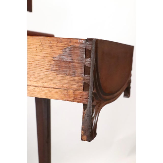 Antique Art Nouveau Wood Dressing Table For Sale - Image 12 of 16