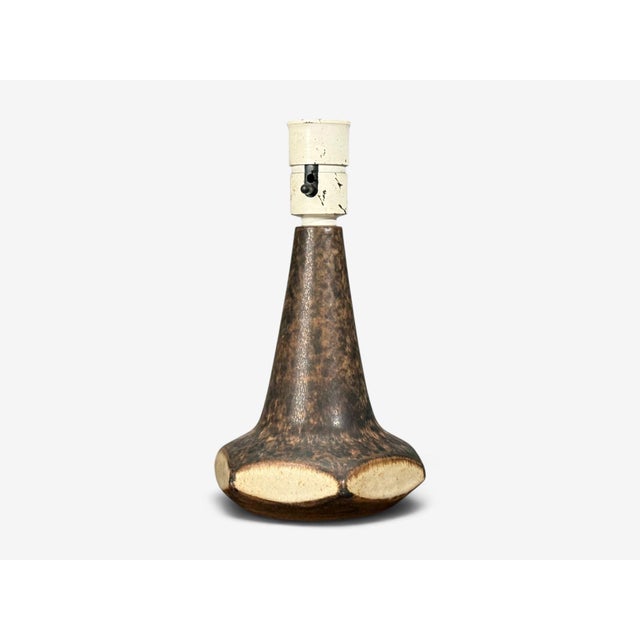 Ceramic 1960s Marianne Starck, Table Lamps, Brown Stoneware - Pair For Sale - Image 7 of 14
