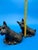 Charming pair of black cast iron Scottie dog bookends. These feature a classic Scottish Terrier design with nice...