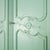 Antique French Soft Green Marriage Armoire For Sale - Image 4 of 11