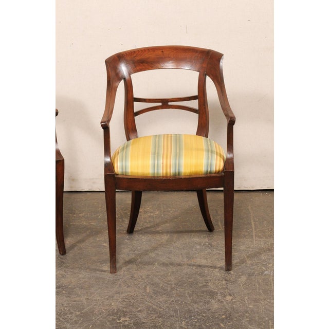 Early 20th C Italian Wooden Armchair - A Pair For Sale - Image 10 of 11