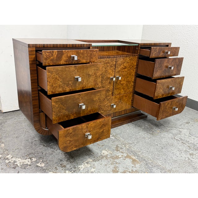 Early 21st Century Michael Amini for Aico Cloche Sideboard, Bourbon For Sale - Image 5 of 12