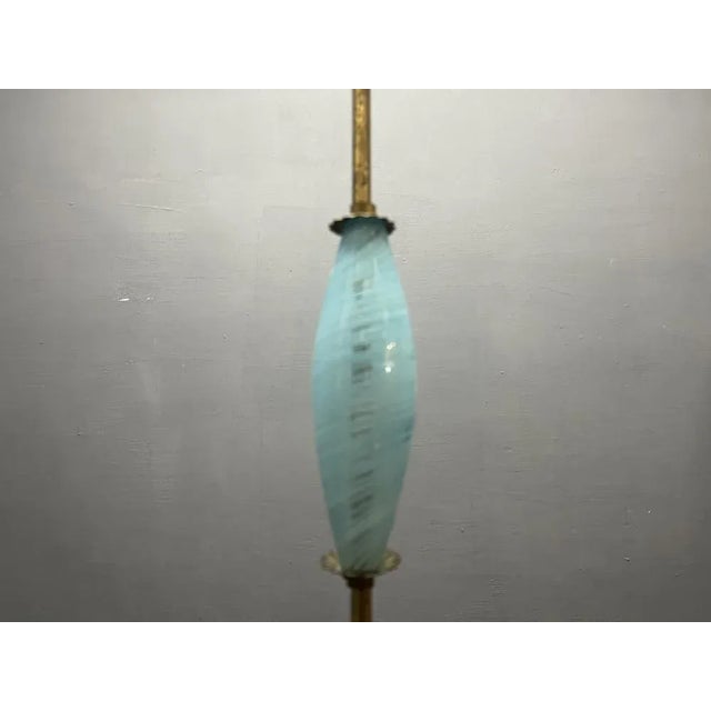 Italian Blue Murano Glass Chandelier, 1950s For Sale - Image 18 of 18