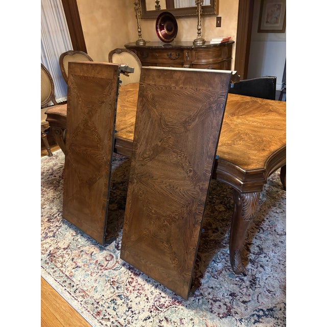 Brown Drexel Heritage Dining Room Table For Sale - Image 8 of 10
