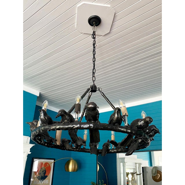 Contemporary Flock Chandelier by Oly Studio For Sale - Image 3 of 4