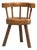 Provincial Sculptural 3-Legged Vernacular Chair in Oak, France, 1900s For Sale