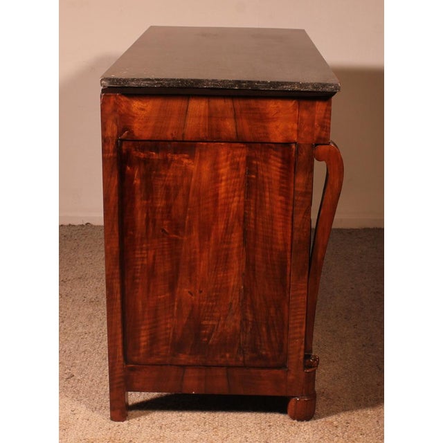 Early 19 Century French Chest of Drawers in Walnut For Sale - Image 3 of 13