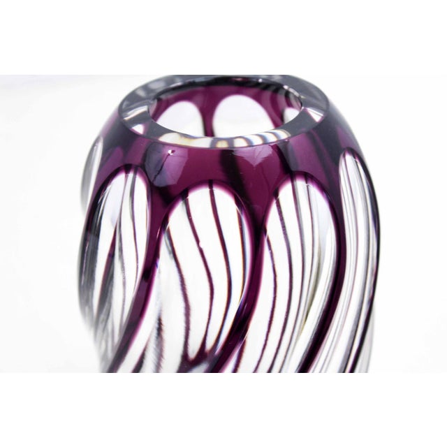 1920s Bohemian Crystal Vase by Johannes Oertel & Co Haida, 1920s For Sale - Image 5 of 11