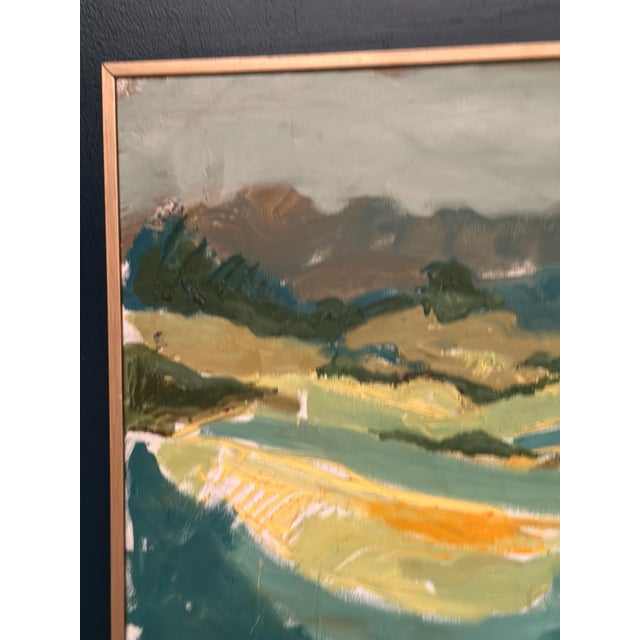 Lars Stocks, Landscape, 1971, Oil Painting on Panel, Framed For Sale - Image 10 of 18