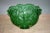 American 1890s Large Imperial Green Glass Punch Bowl For Sale - Image 3 of 6
