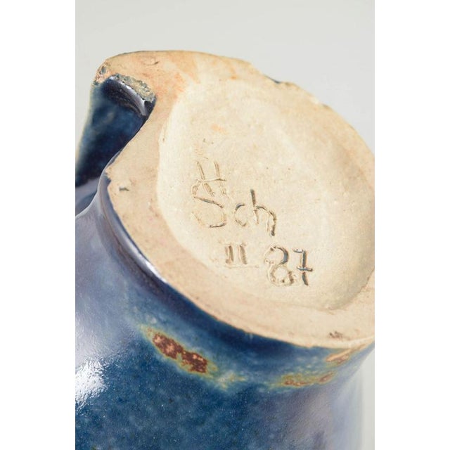 European Stoneware Vase with Asymmetrical Opening, 1987 For Sale - Image 4 of 5