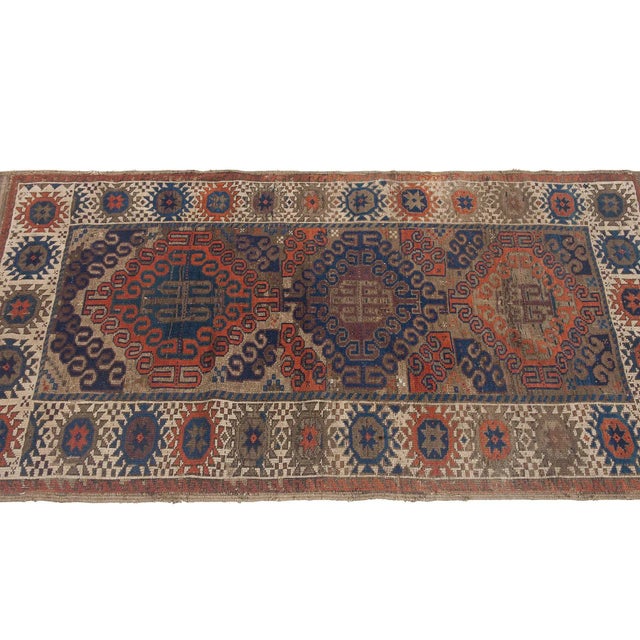 Antique Caucasian Decorative Rug For Sale - Image 4 of 6
