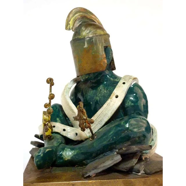 Art Modern Ceramic Warrior Sculpture, in Flawless conditions. Designed 1980 to 1989