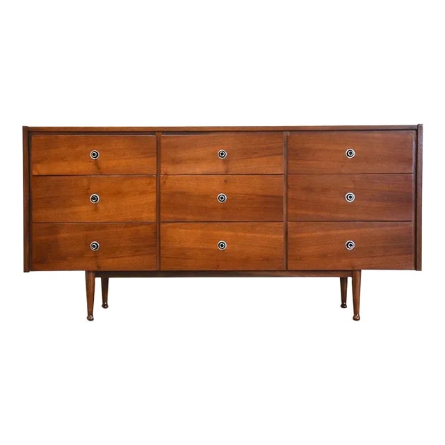 Mainline by Hooker Walnut Long Dresser For Sale