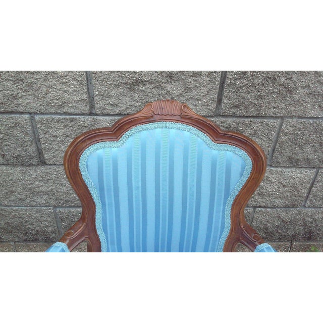 Vintage Hand-Crafted Arm Chair-Italy For Sale - Image 9 of 10