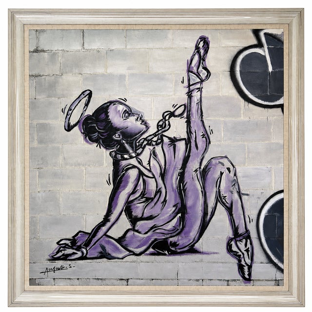 Augusto-S, Chained Dancer, 2005, Oil Painting on Canvas, Framed For Sale - Image 9 of 9