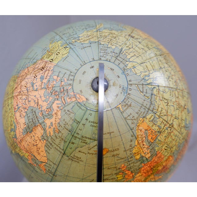 Mid-Century Modern Vintage Illuminated Glass Globe, 1960s For Sale - Image 3 of 12