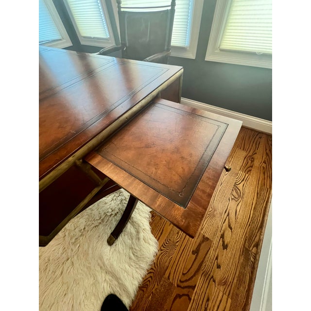 Correspondents Leather Writing Desk & Chair For Sale In Philadelphia - Image 6 of 17