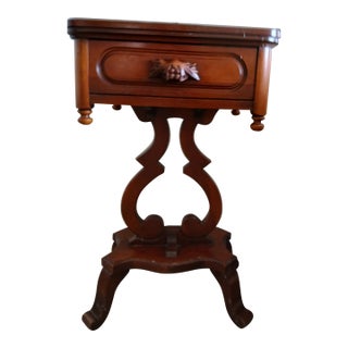 Cherry Wood Nightstand - Davis Cabnet Co, 1950's For Sale