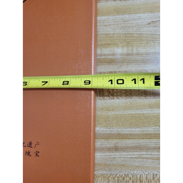 Asian Embroidery on Silk Boxed Fan For Sale - Image 10 of 14