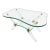 Luigi Brusotti Sculptural Glass Coffee Table, Italy, 1970s For Sale