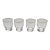 Mid 20th Century Laurel Wreath Etched Glass Juice Glasses- Set of Four For Sale