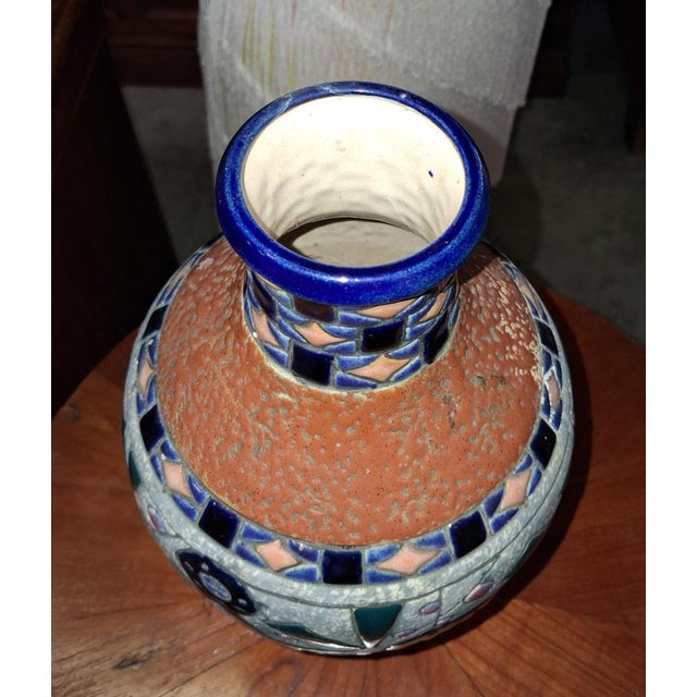 Art Deco Period Glazed Earthenware Vase, 1920s For Sale - Image 4 of 7