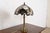 Art Deco Tiffany Studios Style Arts & Crafts Bronze Table Lamp With Stained Glass Shade, Circa 1930s For Sale - Image 3 of 12