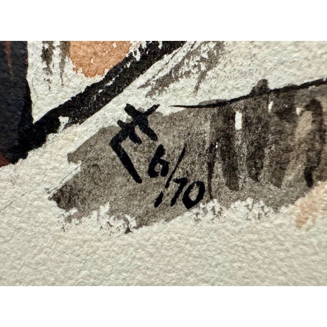 1970s Henry Emil Salloch Original Watercolor on Paper Florence, Italy. 1970. For Sale - Image 5 of 7