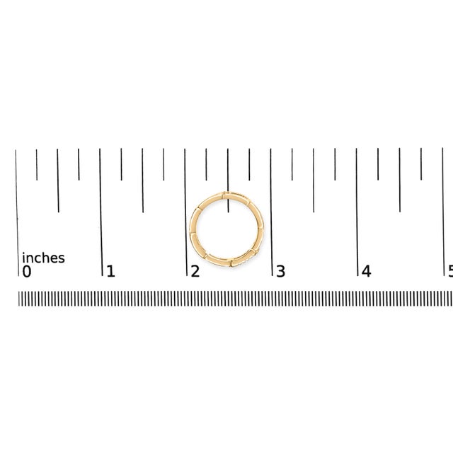 10K Yellow Gold Diamond Accent Paperclip Band Ring (I-J Color, I2-I3 Clarity) - Size 7 For Sale In New York - Image 6 of 6